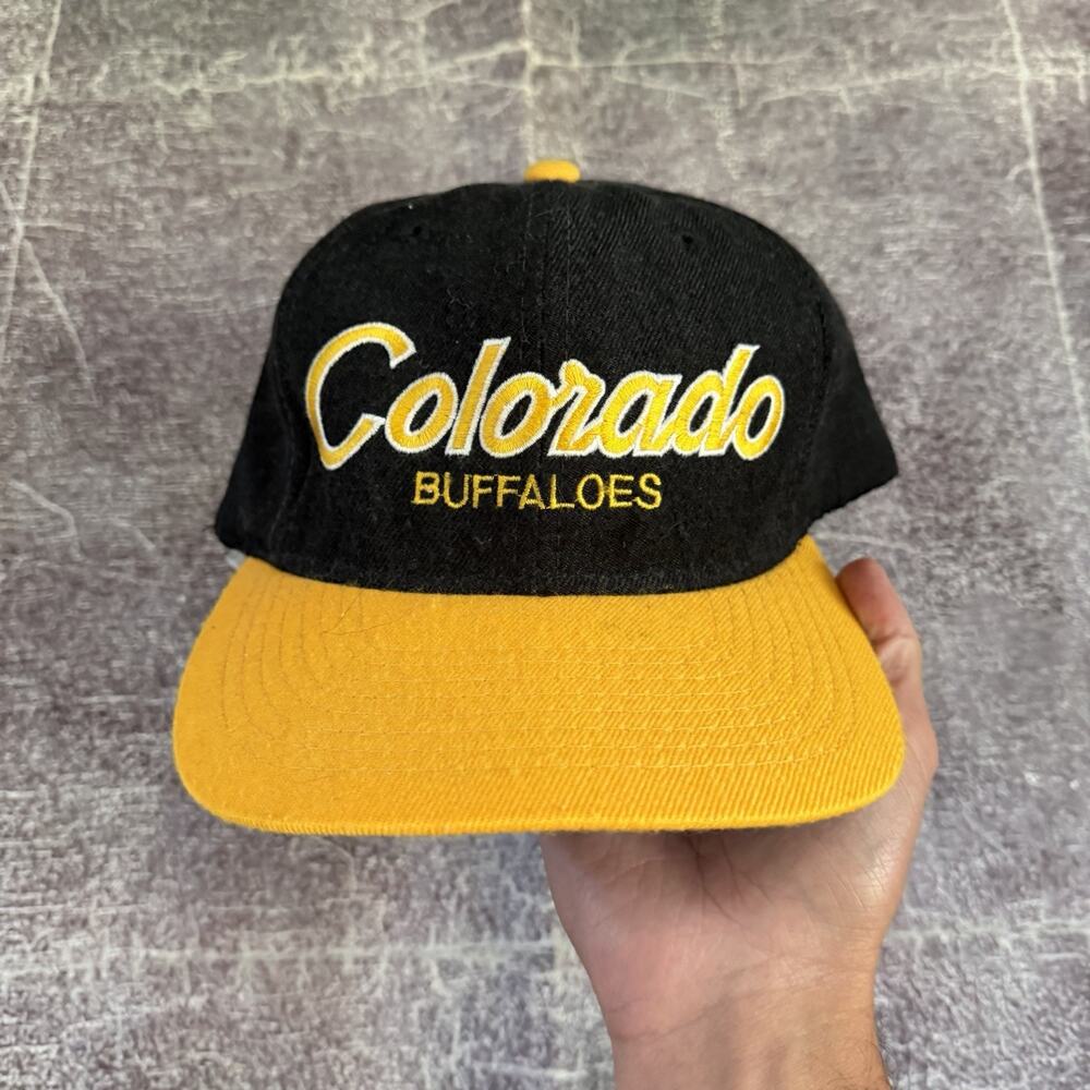 Men's Vintage 90's Sports Specialties Colorado Buffaloes Script Snapback Hat Cap